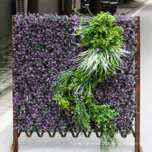 Искусственный фиолетовый стены DIY вертикальный сад для декора магазин 